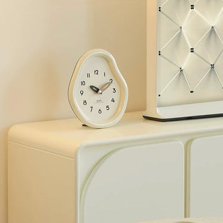 Chubby Frame Curved Design Clock  Table Clock