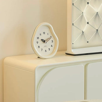 Chubby Frame Curved Design Clock  Table Clock
