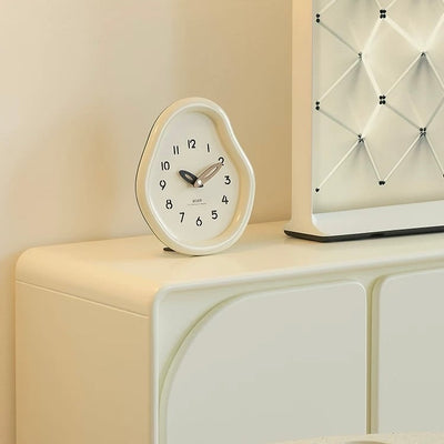Chubby Frame Curved Design Clock  Table Clock