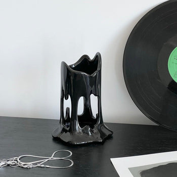 Melting Ceramic Brush Stand  Candle Holder Storage