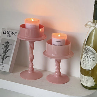 way Pink Twist Candle Holder