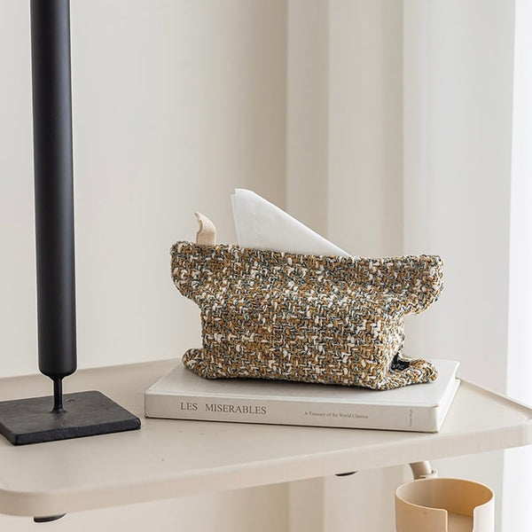Tweed Simple Tissue Case Cover Hanging Type