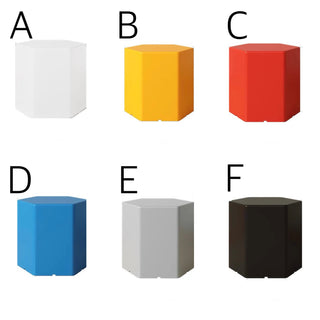 Hexagonal Color Stool     Chair Side Table Ottoman