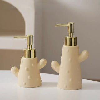 Piece Set: Cactus Ceramic Dispenser