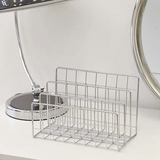 Stainless steel wire magazine rack storage book stand