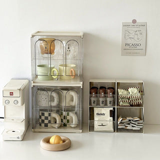 Clear Acrylic Two-Tier Display Storage Box