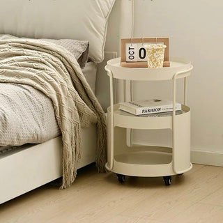 Castered Iron Round Side Table