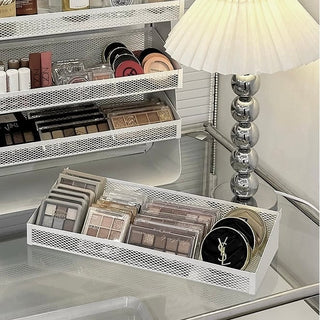 Large Capacity Four-Tier Perfume & Cosmetics Display Iron Storage Rack