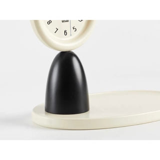 Round Clock with Tray   Table Clock Decorative Object