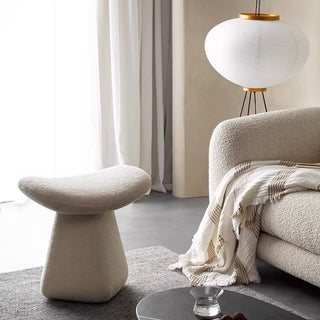 White Modern Stool Dresser Chair Ottoman