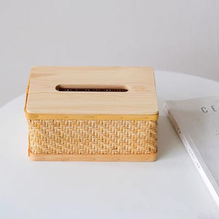 Rattan tissue case 2 types  tissue cover