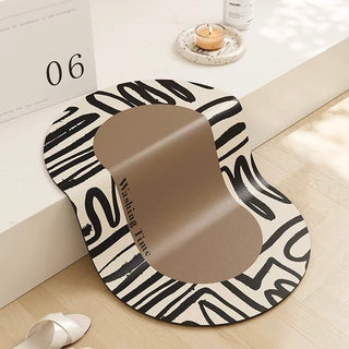 Modern Art Pattern Bath Mat 50x80cm  Quick Drying