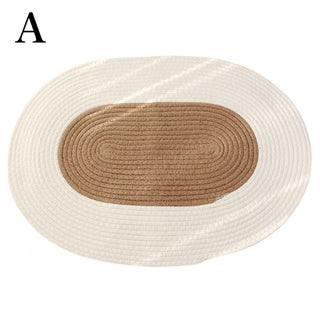 Rope Knit Oval Mat   Entrance Mat