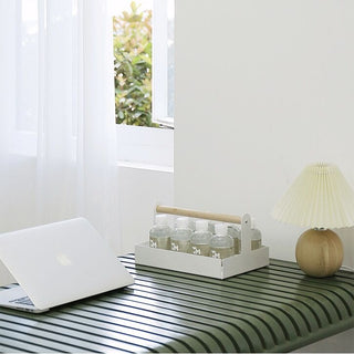 Wood Accessory Tray with Handle