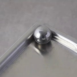 Stainless steel simple tissue case silver tissue box