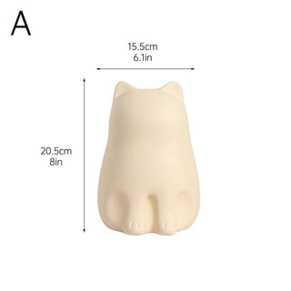 Sitting Cat Ceramic Tissue Case  Cat Tissue Box