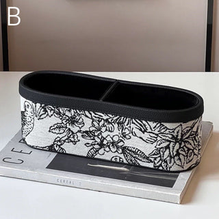 Leather Jacquard Remote Control Storage Box