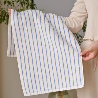 Simple Pin Stripe Color Face Towel     100% Cotton  Combed Cotton  Absorbent
