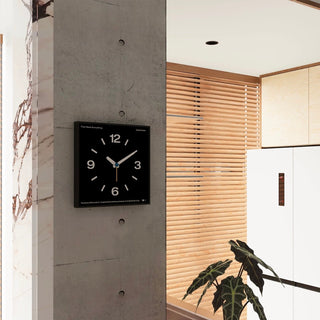Square Frame Monotone Clock  Wall Clock