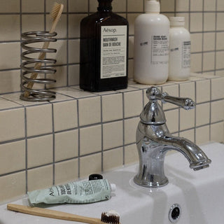 Stainless Steel Spring Brush Stand Pen Holder