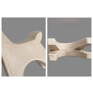 Deer motif wooden object set of 2  dog