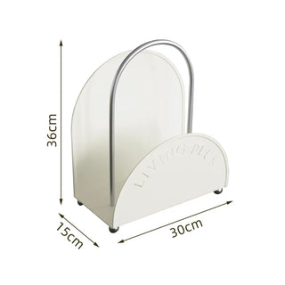 Portable Lettering Design Magazine Rack Storage