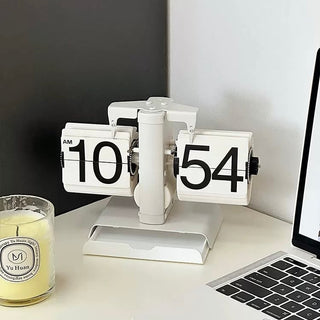Flip Stand Clock with Storage Tray   in   Table Clock