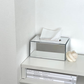 Mirror tissue case mirror silver paper box