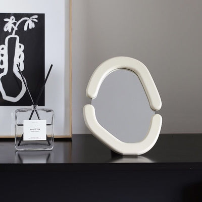 Nuance Wave Wood Frame Mirror