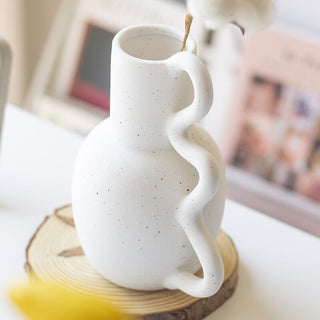Wave Handle Flower Vase