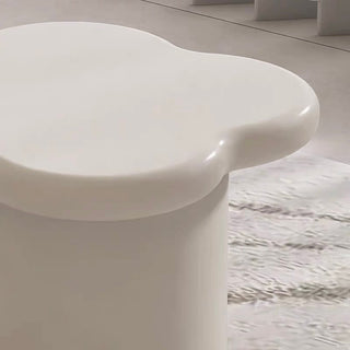 White Cream Stool  Chair Side Table