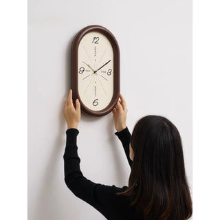 Oval Chubby Frame Clock  Wall Clock