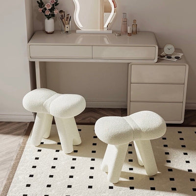 Ribbon motif stool dresser chair ottoman