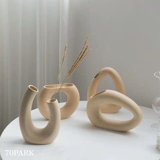 Donut & U-shaped Simple Flower Vase  4 Types