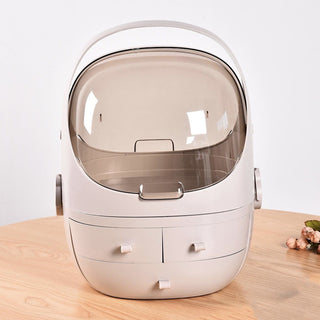 Portable Large Capacity Cosmetic Box  Makeup Storage