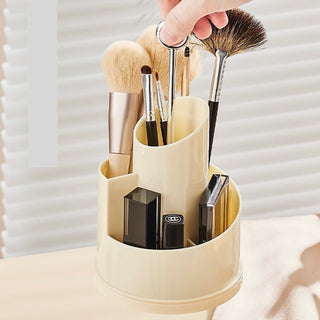 360 Degree Rotating Brush Stand with Cover    Pen Holder