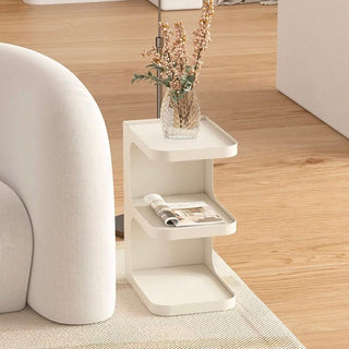 25cm Wide Iron E-Type Compact Three-Tier Side Table
