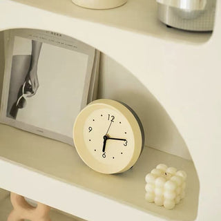 Two-tone Simple Round Clock Table Clock
