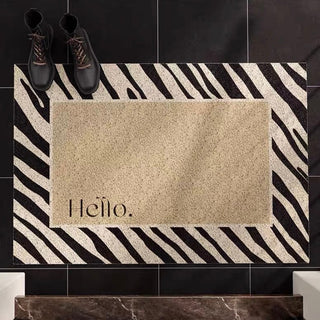 Hello Monotone Entrance Mat 4 types  50 x 80 cm for removing mud.