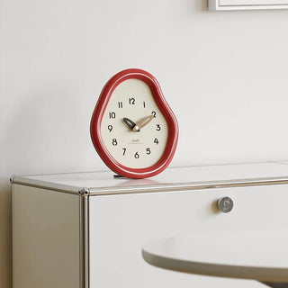 Chubby Frame Curved Design Clock  Table Clock