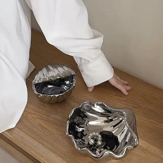 Shell motif accessory tray  trinket box