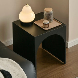 Arch Open Iron Side Table  Storage