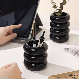 Donut Tube Four-Tier Brush Stand  Pen Holder