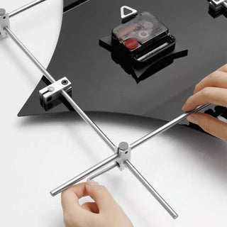 Silver Frame Art Design Clock  Wall Clock