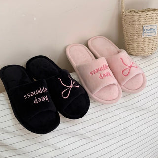 Ribbon embroidered design room shoes  3 sizes indoor slippers.
