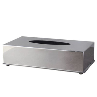 Stainless steel simple tissue case silver tissue box