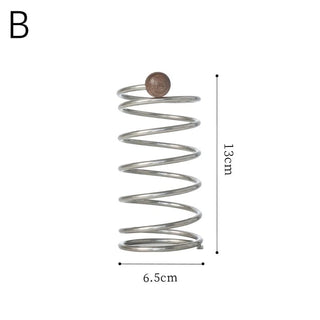 Woodball Stainless Steel Spring Brush Stand  Pen Holder