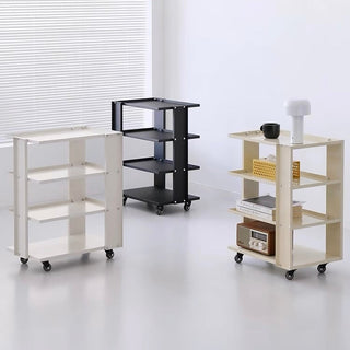 Wheeled Four-Tier Rack Side Table