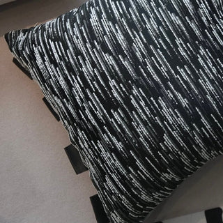 Beige Black Mix Cushion Cover  45 x 45 cm