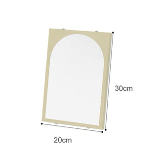 Arched Iron Tabletop Wall Mounted Mirror